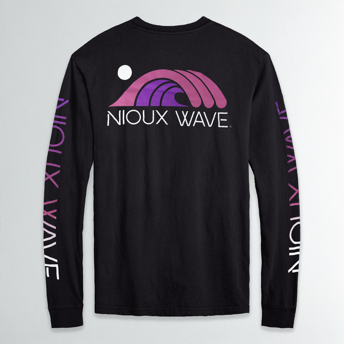 NIOUX WAVE - Longsleeve T-shirt - (Black / Purple fade)