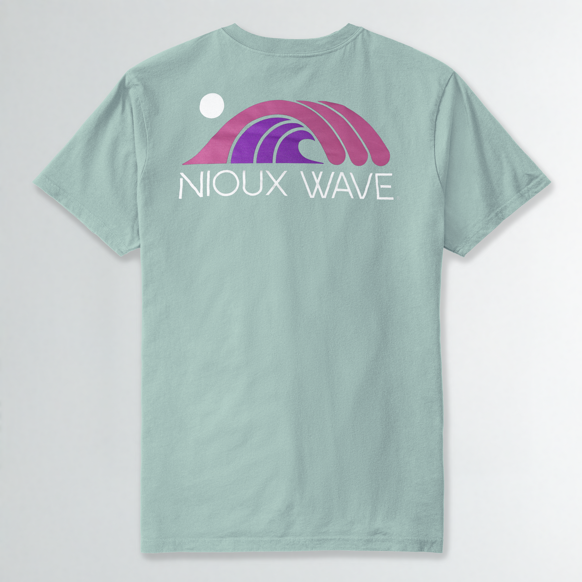 Short Sleeve WAVE Logo t-shirt (Seafoam/Grape)