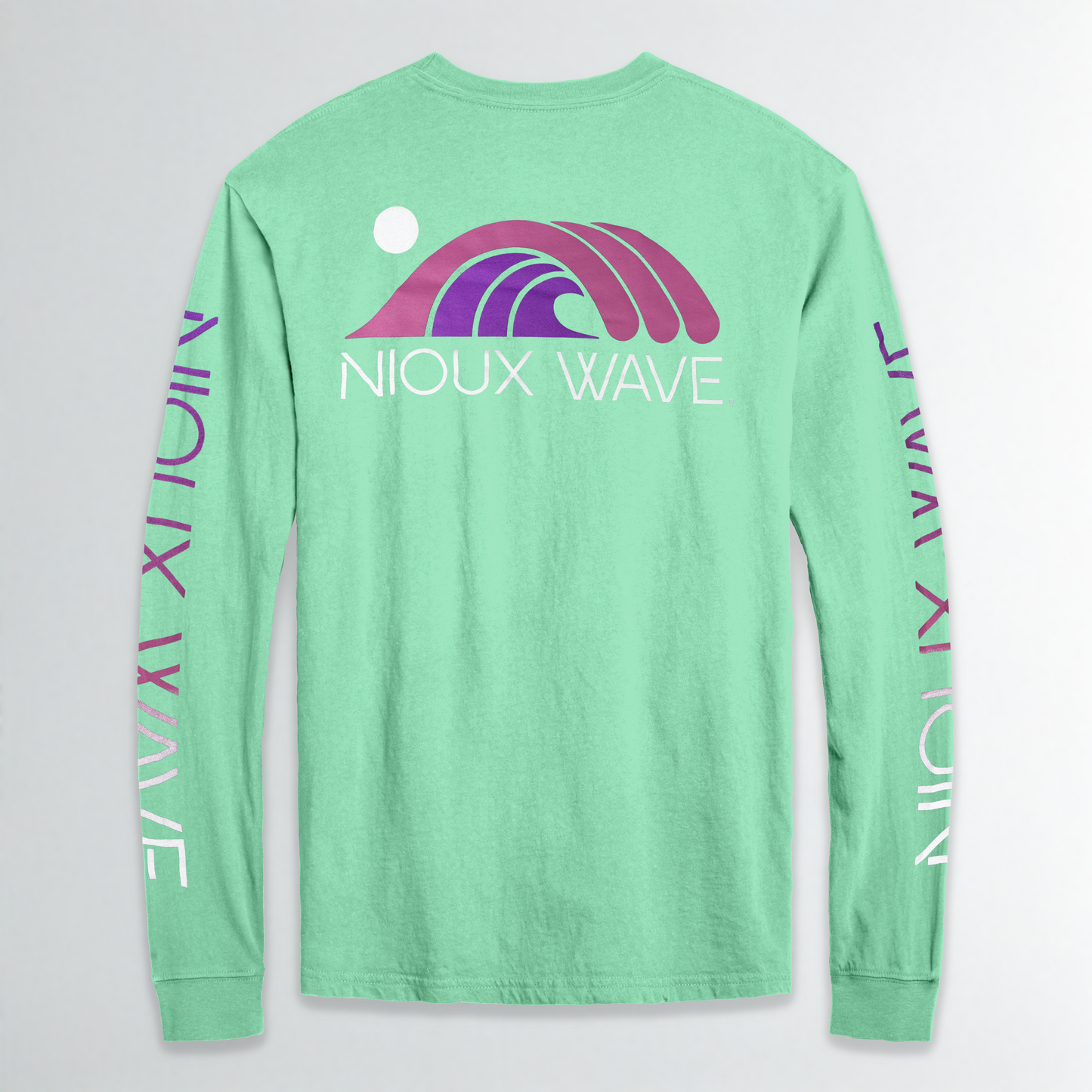 NIOUX WAVE - Longsleeve T-shirt - (Seafoam / Purple)