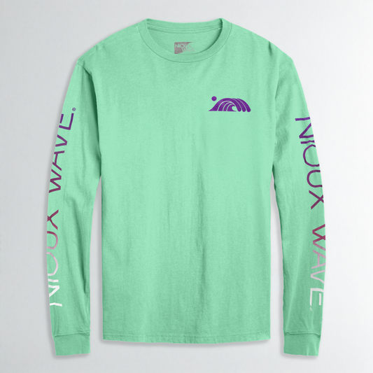 NIOUX WAVE - Longsleeve T-shirt - (Seafoam / Purple)