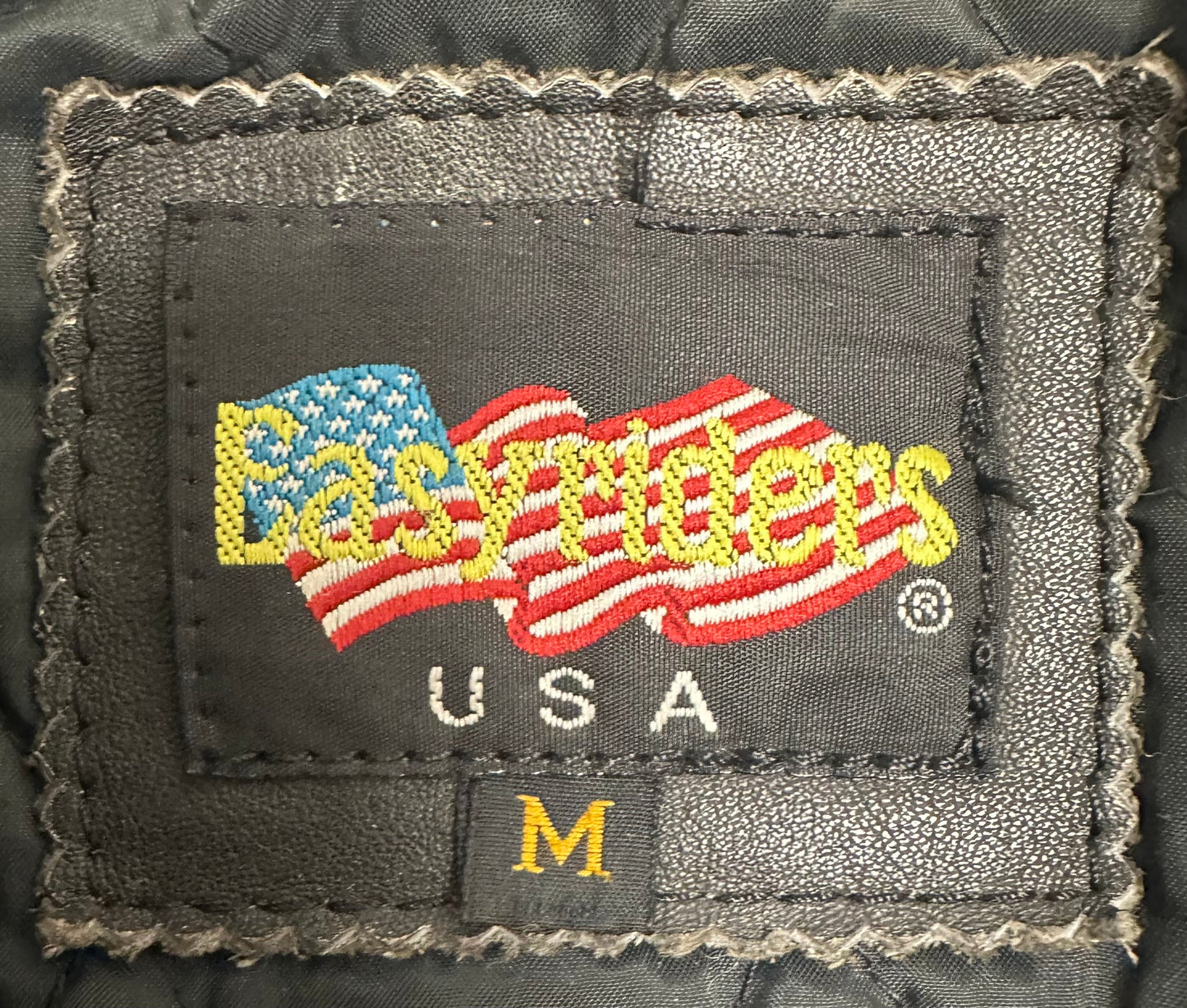 Vintage Made in USA EasyRiders Leather Motorcycle jacket SZ. Med