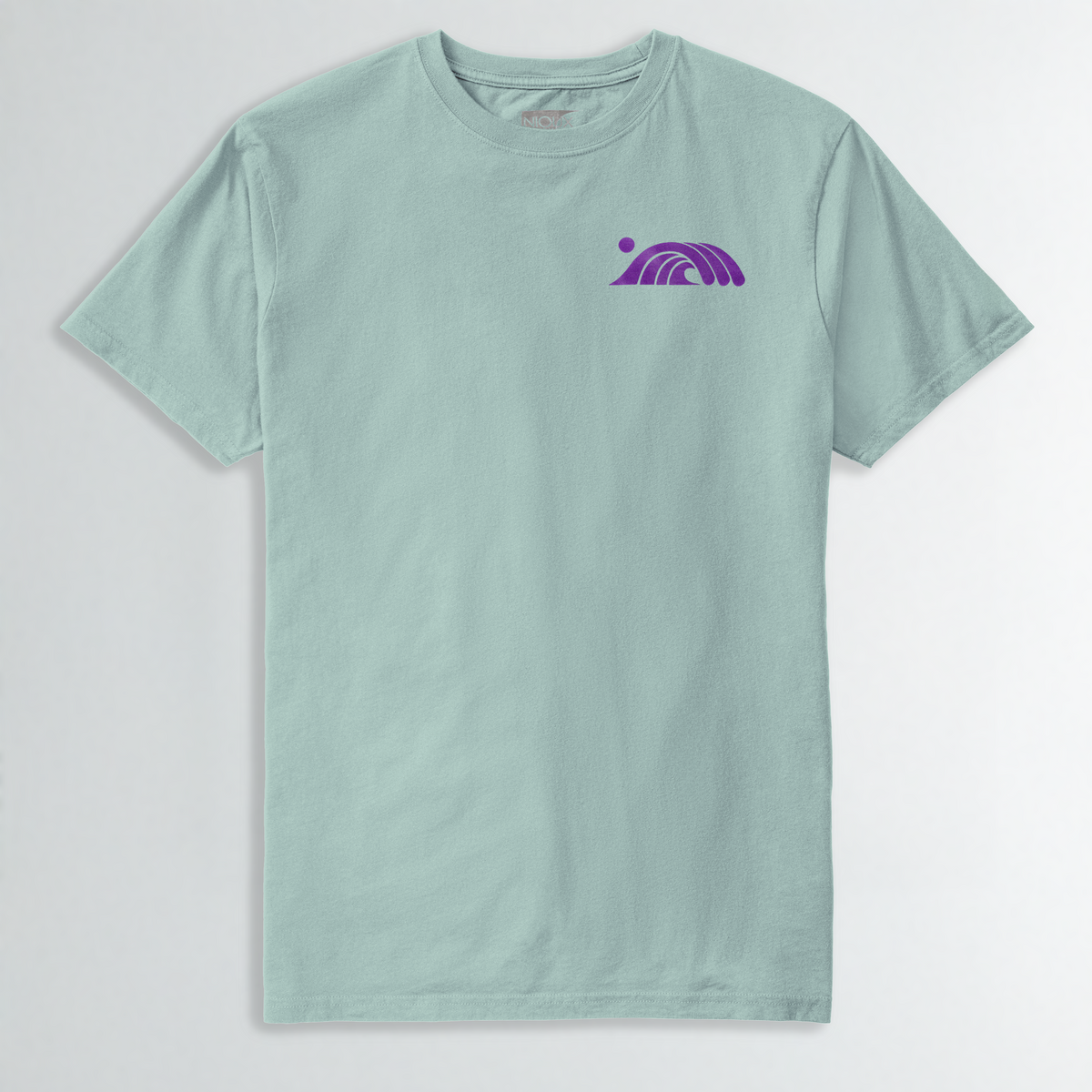 Short Sleeve WAVE Logo t-shirt (Seafoam/Grape)