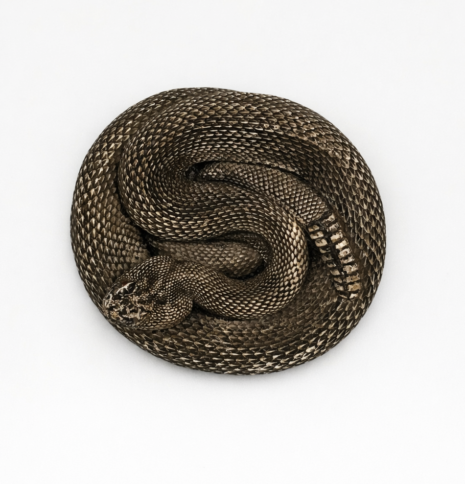 Novelty Chalkware Rattlesnake